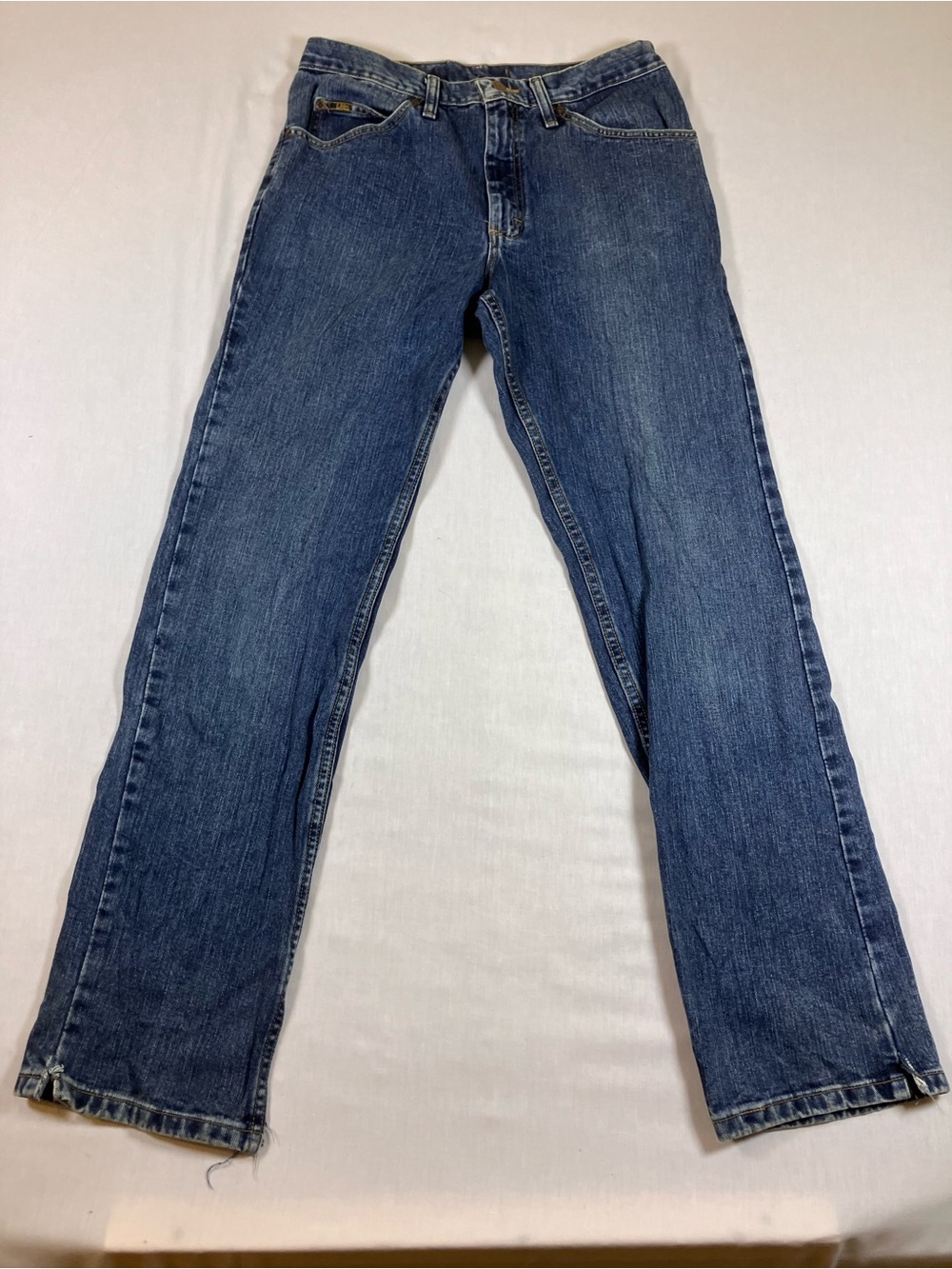 Lee Straight-Leg Men's Denim Jeans in Medium Blue